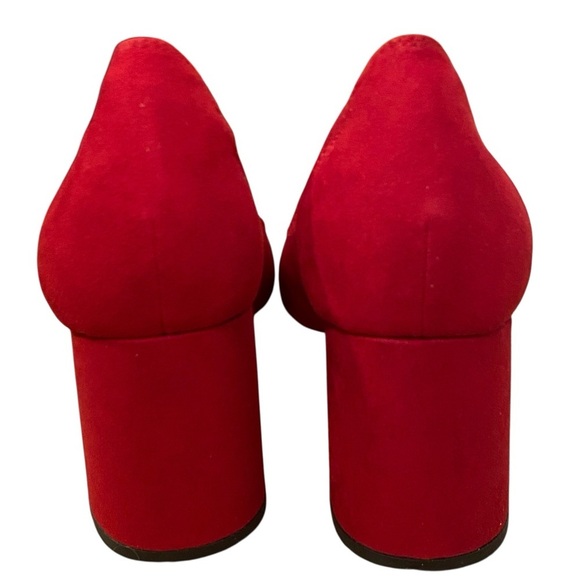 Ann Klein Womens Deep Red Berkley Pump Point Toe Heels - Picture 6 of 9